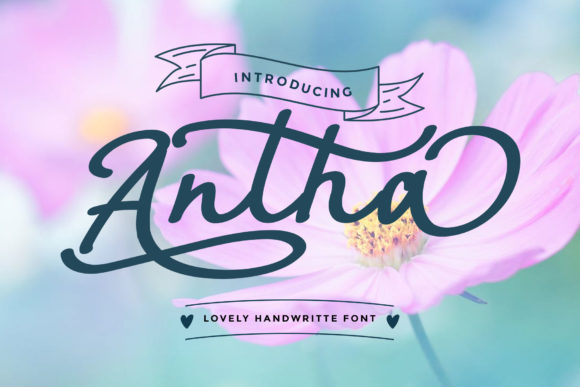 Antha: A Handwritten Font for Elegant Web Design