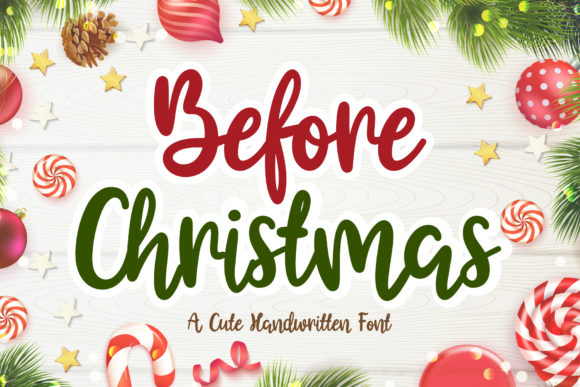 Before Christmas: A Charming Font for Editorial Design