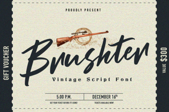 Brushter: A Retro Handwritten Font for Creative Branding
