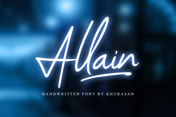 Discover Allain: A Handwritten Font for Elegant Publishing