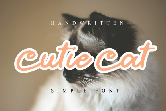 Discover Cutie Cat: A Handwritten Font for Editorial Charm