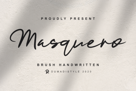 Discover Masquero: A Handwritten Font for Elegant Publishing