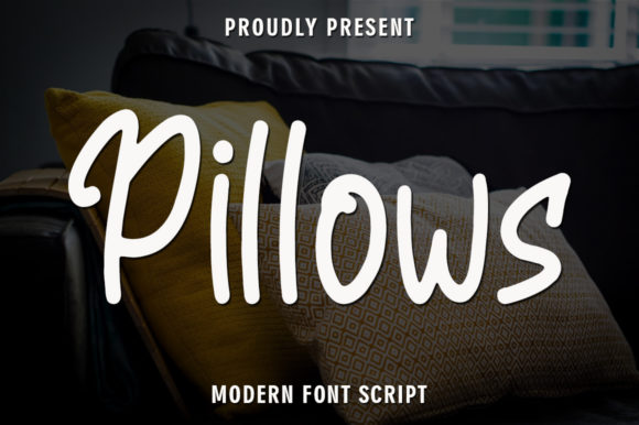 Discover the Charm of Pillows: A Handwritten Font for Makers