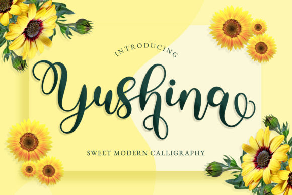 Discover Yushina: A Handwritten Font for Editorial Elegance