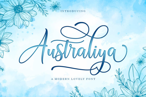 Discovering Australiya: A Charming Script Font for Editorial Design