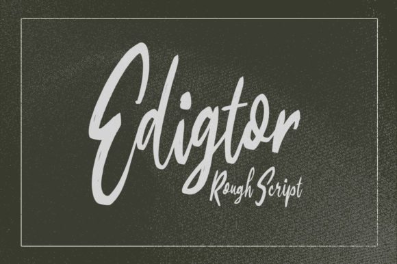 Edigtor: A Handwritten Font for Creative Craft Projects