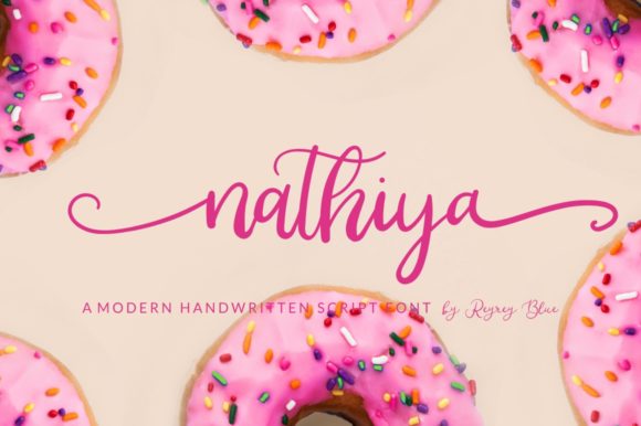 Elevate Your Brand with Nathiya: A Handwritten Font for Business