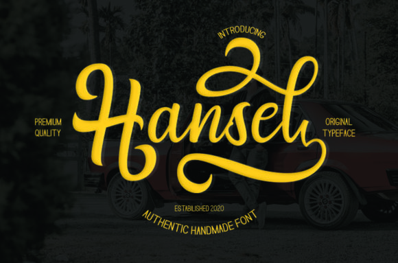 Hansel: A Modern Script Font for Eye-Catching Web Design