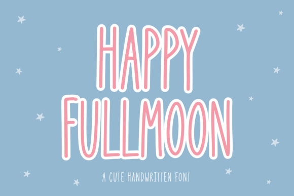 Happy Full Moon: A Versatile Handwritten Font for Creative Projects