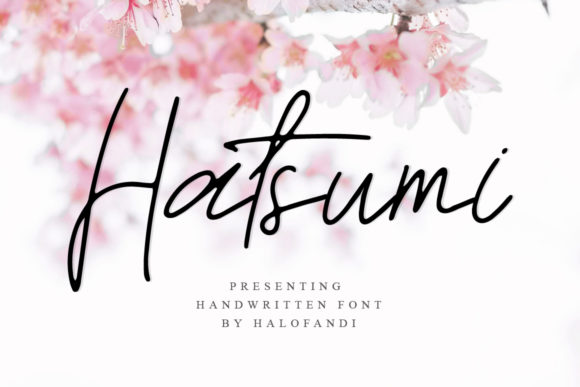 Hatsumi: A Delicate and Elegant Handwritten Font for Creative Projects