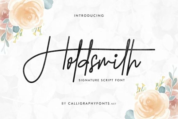 Holdsmith: A Handwritten Font for Elegant Branding