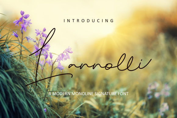 Lannolli: A Modern Script Font for Elegant Publishing