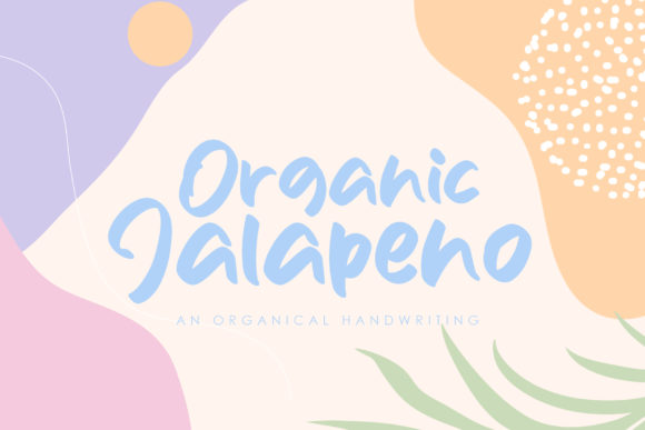 Organic Jalapeno: A Handwritten Font for Bold Branding