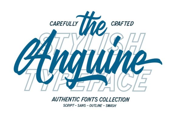 The Anguine: A Stylish and Assertive Handwritten Font