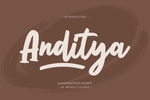 Transform Your Brand with Anditya: A Handwritten Font