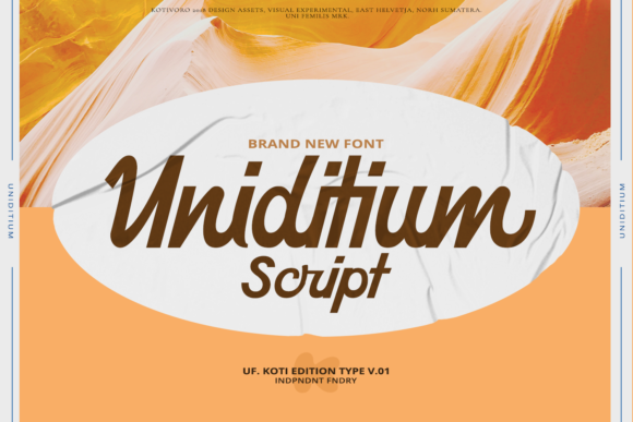 Uniditium: The Elegant Script Font for Editorial Design