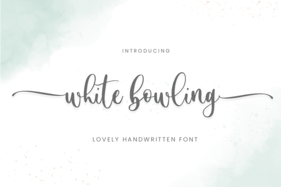 White Bowling: A Handwritten Font for Creative Branding