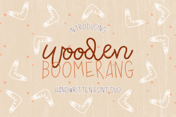 Wooden Boomerang: A Playful Handwritten Font for Editorial Design